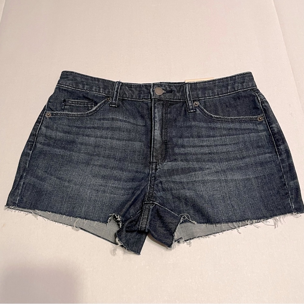 Universal Thread Women SZ 6 / 28 Blue High Rise Shortie Short Cutoff Coastal NEW